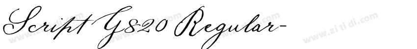 Script G820 Regular字体转换